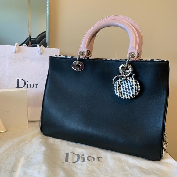 Diorissimo Tote Bag Python and Bullcalf Leather - Picture 4 of 12